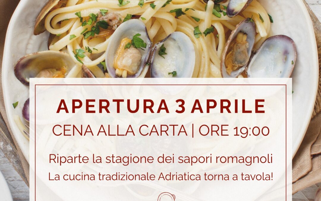 Aperti dal 3 aprile
